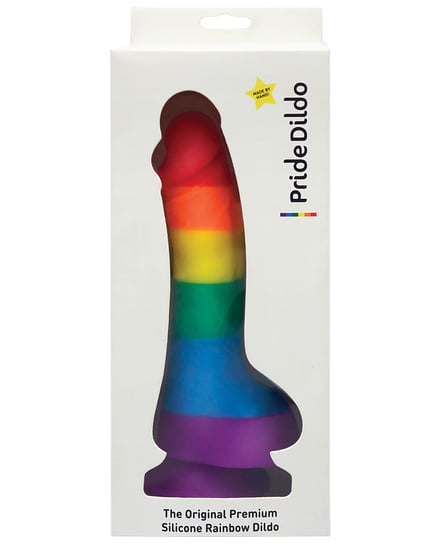 Pride Dildo w/Balls – Rainbow by No Brand product image