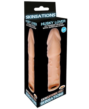 Skinsations Husky Lover 6.5″ Extension Sleeve w/Scrotum Strap by Skinsations product image