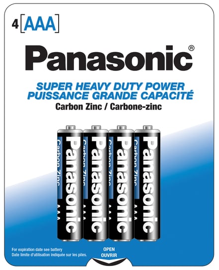 Panasonic Super Heavy Duty Battery AAA – Pack of 4 by Panasonic product image