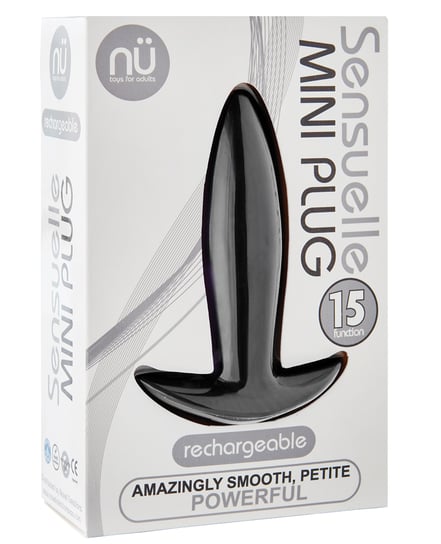 Nu Sensuelle Mini Butt Plug – Black by Nu Sensuelle product image
