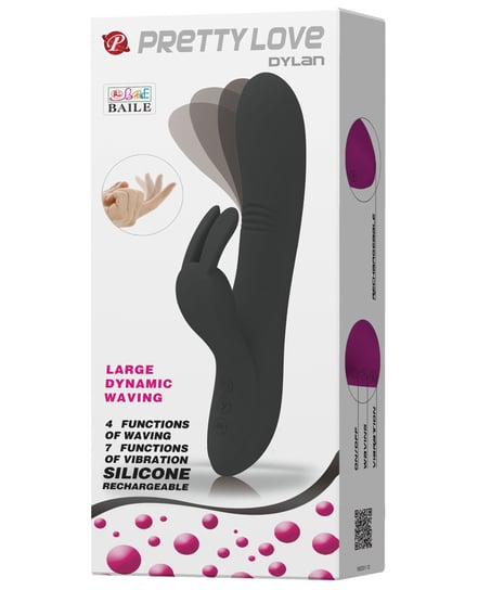 Pretty Love Dylan Bunny Ears Come Hither Rabbit 11 Functions – Black by Pretty Love product image