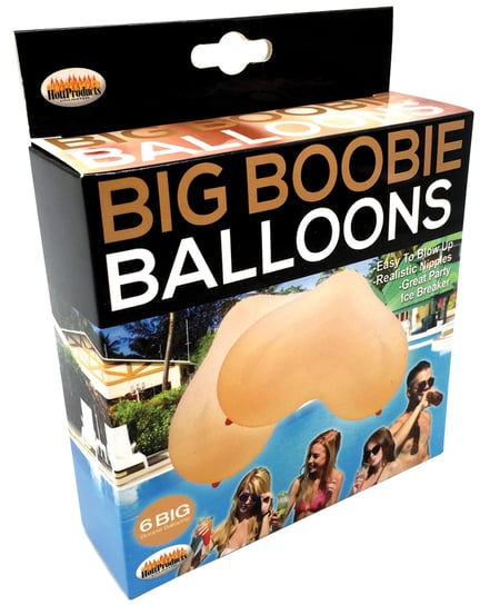 Big Boobie Balloons – Flesh Box of 6 by Hott Products product image