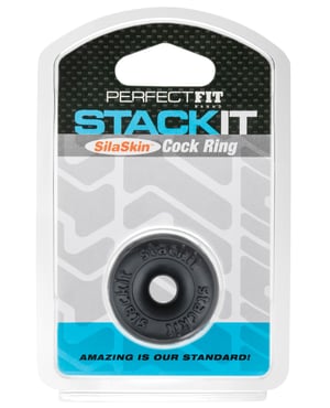 Perfect Fit Stackit Cock Ring – Black by Perfect Fit product image