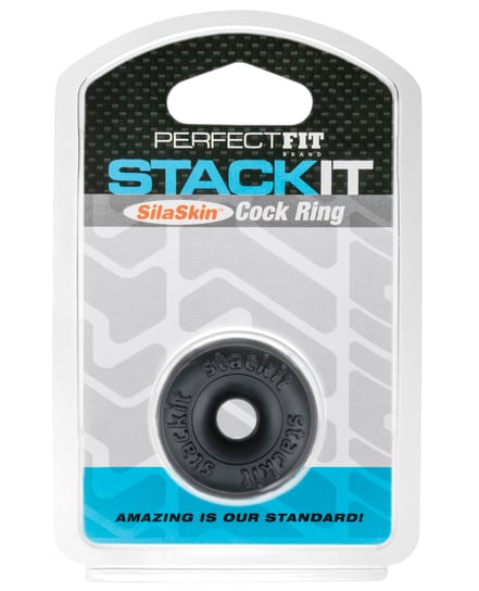 Perfect Fit Stackit Cock Ring – Black by Perfect Fit product image