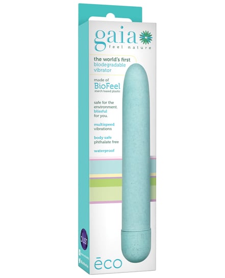 Blush Gaia Biodegradable Vibrator Eco – Aqua by Gaia product image