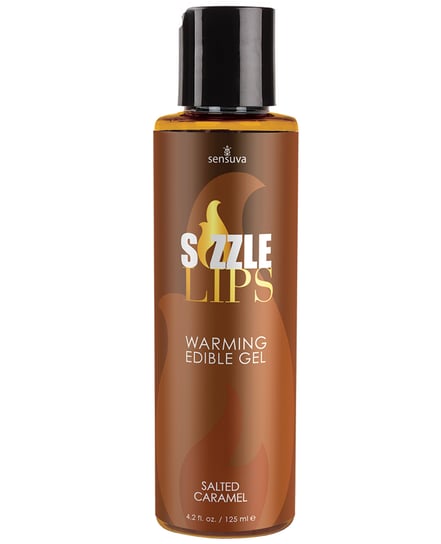 Sizzle Lips Warming Gel – 4.2 oz Salted Caramel by Sensuva product image