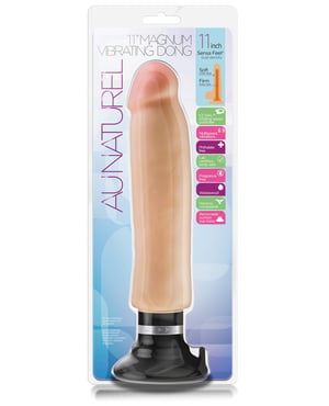 Blush Au Naturel 11″ Magnum Vibrating Dong – Beige by Au Naturel product image