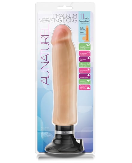 Blush Au Naturel 11″ Magnum Vibrating Dong – Beige by Au Naturel product image