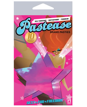 Pastease Hologram Star – Pink O/S by Pastease product image