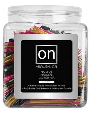 On for Her Arousal Gel Single Use Packet Tub – Asst. Flavor by On product image