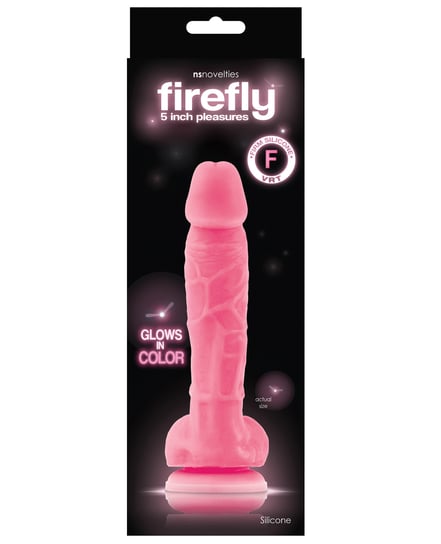 Firefly 5″ Silicone Glowing Dildo – Pink by Firefly product image