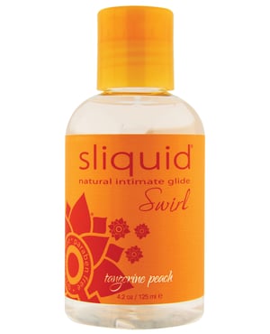 Sliquid Naturals Swirl Lubricant – 4.2 oz Tangerine Peach by Sliquid product image