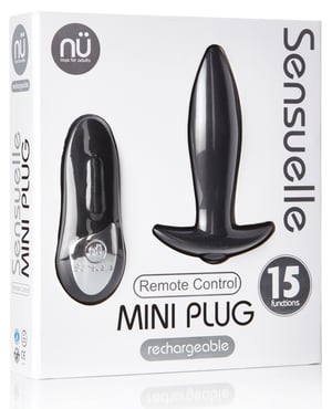 Nu Sensuelle Remote Control Rechargeable Mini Plug – Black by Nu Sensuelle product image