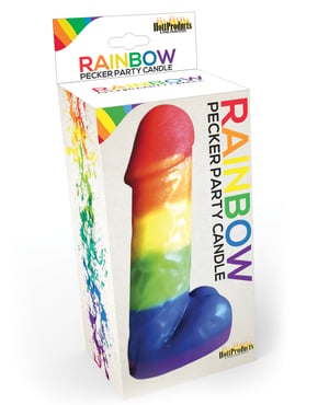 Rainbow Pecker Party Candle by Party Pecker product image