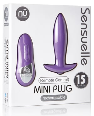 Nu Sensuelle Remote Control Rechargeable Mini Plug – Purple by Nu Sensuelle product image