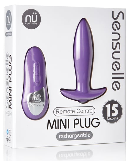 Nu Sensuelle Remote Control Rechargeable Mini Plug – Purple by Nu Sensuelle product image