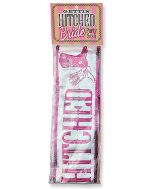 Gettin’ Hitched Bride Sash by Little Genie product image