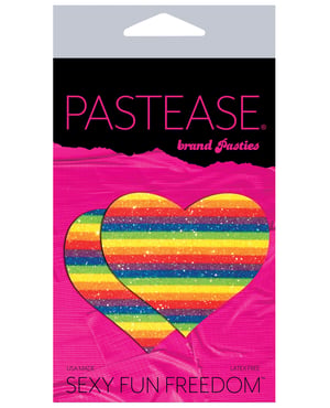 Pastease Premium Glitter Heart – Rainbow O/S by Pastease product image