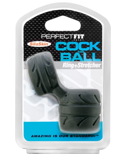 Perfect Fit SilaSkin Cock & Ball Ring – Black by Perfect Fit product image