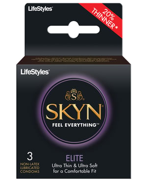 Lifestyles SKYN Elite Ultra Thin Condoms – Pack of 3 by Lifestyles product image