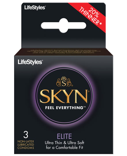 Lifestyles SKYN Elite Ultra Thin Condoms – Pack of 3 by Lifestyles product image