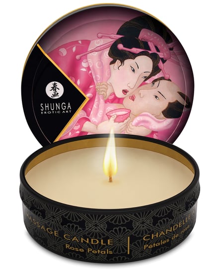 Shunga Aphrodisia Mini Candlelight Massage Candle – 1 oz Roses by Shunga product image