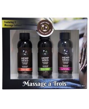 Earthly Body Massage Lotion Trio – 2 oz Isle, Skinny & Naked by Earthly Body product image