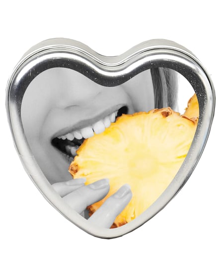 Earthly Body Suntouched Hemp Edible Candle – 4.7 oz Heart Tin Pineapple by Earthly Body product image
