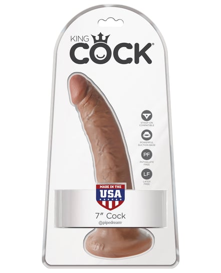 King Cock 7″ Cock – Tan by King Cock product image