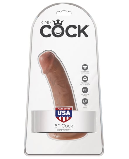 King Cock 6″ Cock – Tan by King Cock product image