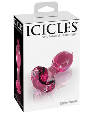 icicles anal plug Amazon.com: Icicles No 48 Pink Glass Butt Plug : Health & Household main image 0