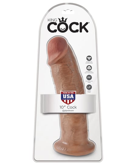King Cock 10″ Cock – Tan by King Cock product image