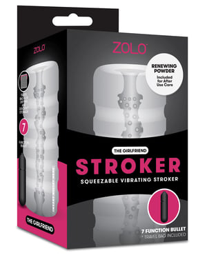 ZOLO Girlfriend Squeezable Vibrating Stroker by ZOLO product image