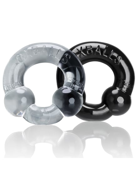 Oxballs Ultraballs Cock Rings – Black/Police Blue Pack of 2 by Oxballs product image