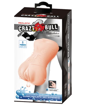 Crazy Bull No Lube Vagina Masturbator Sleeve – Ivory by Crazy Bull product image
