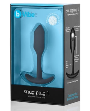 b-Vibe Weighted Snug Plug 1 – 55 g Black by b-vibe product image