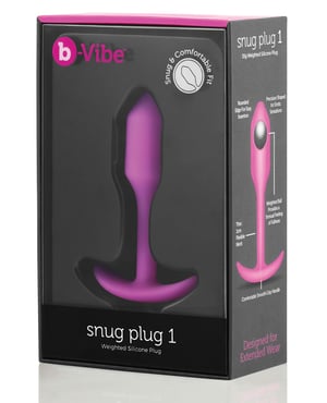 b-Vibe Weighted Snug Plug 1 – 55 g Fuchsia by b-vibe product image