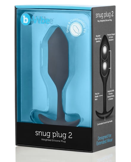 b-Vibe Weighted Snug Plug 2 – 114 g Black by b-vibe product image