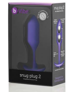 b-Vibe Weighted Snug Plug 2 – 114 g Purple by b-vibe product image