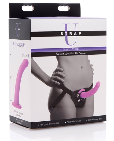 Strap U Navigator Silicone G Spot Dildo w/Harness by Strap U product image