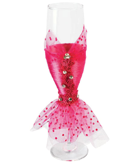 Bride to Be Champagne Glass Wedding Dress w/Pink Lace by Bride to Be product image