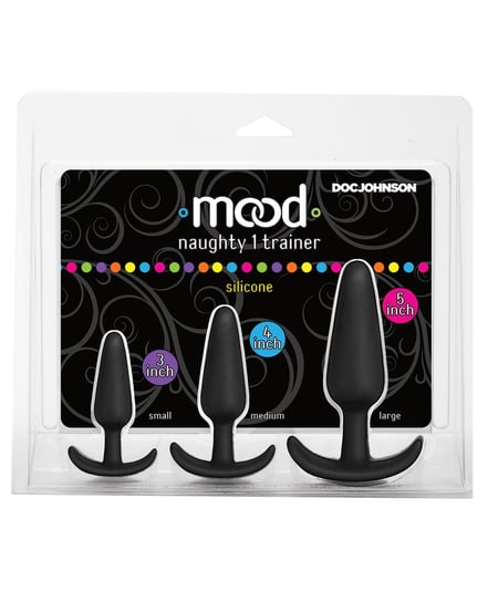Mood Naughty 1 Anal Trainer Set – Black Set of 3 by Mood product image