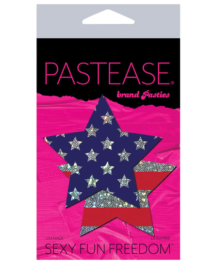 Pastease Glitter Patriotic Star – Red/Blue O/S by Pastease product image