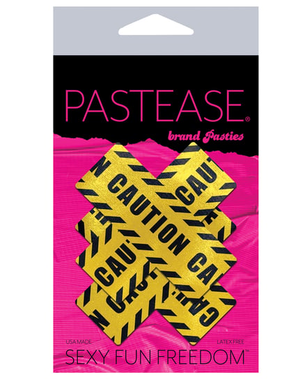 Pastease Caution Cross – Black/Yellow O/S by Pastease product image