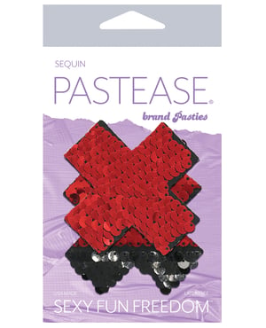 Pastease Color Changing Flip Sequins Cross – Red/Black O/S by Pastease product image
