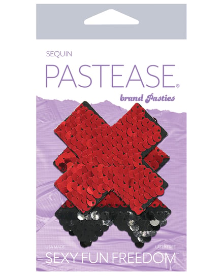 Pastease Color Changing Flip Sequins Cross – Red/Black O/S by Pastease product image