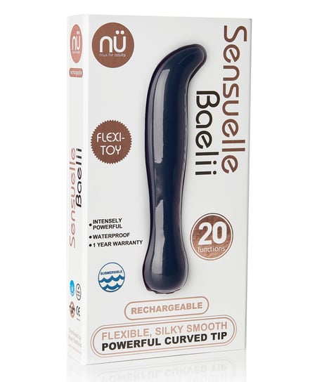 Nu Sensuelle Baelii Flexible G Spot Vibe 20 Function – Navy by Nu Sensuelle product image