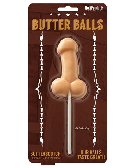 Butter Balls Pecker Pop – Butterscotch by Hott Products product image