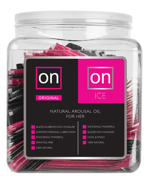 ON for Her Arousal Gel Single Use Ampule Tub – Original & Ice Tub of 75 by On product image