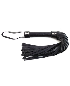 Rouge Short Leather Flogger – Black by Rouge product image